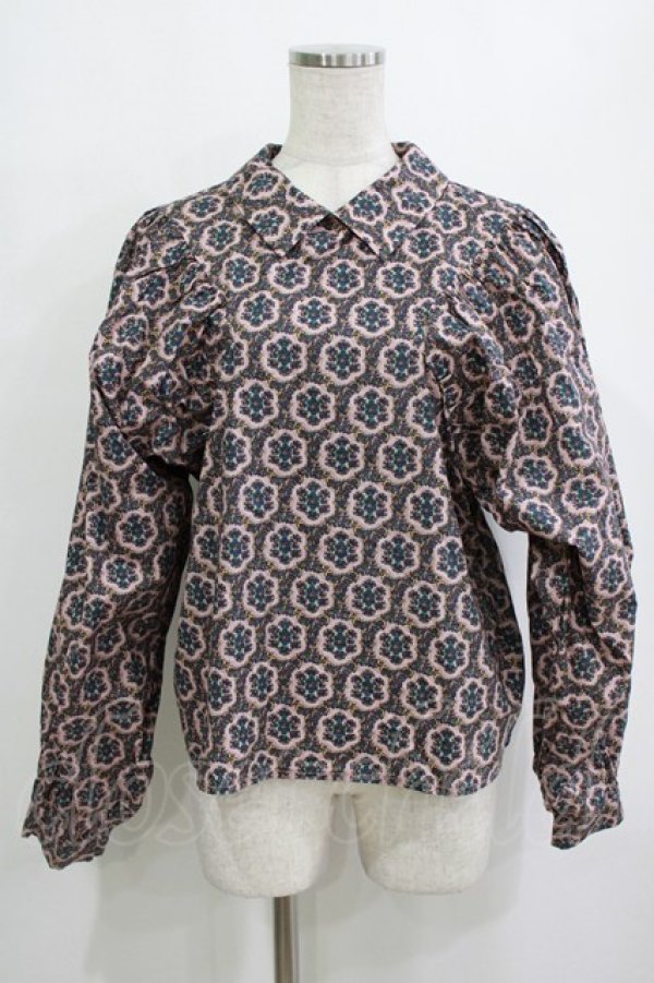 画像1: merry jenny / ノスタルジーギャザースリーブブラウス  ピンク H-26-01-19-053-LO-BL-KB-ZH (1)