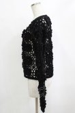 画像2: merry jenny / flowerクロシェカーディガン  ブラック H-26-01-19-055-LO-TO-KB-ZH (2)