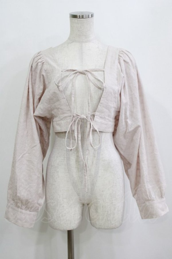 画像1: merry jenny / petit flower2wayスリーブ  ピンク H-26-01-19-057-LO-TO-KB-ZH (1)