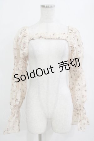 画像: merry jenny / レースギャザースリーブビスチェ  ラベンダー H-26-01-19-058-LO-TO-KB-ZH