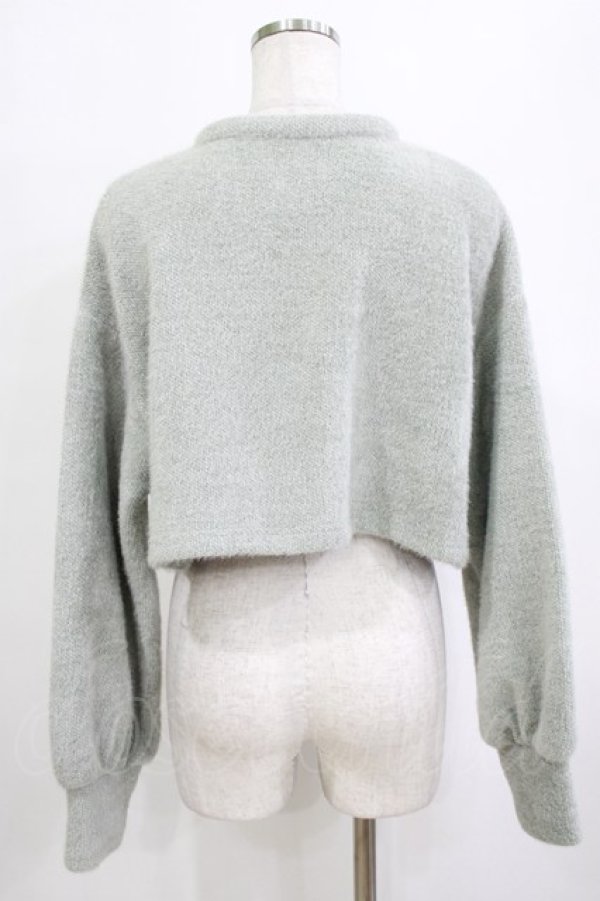 画像3: merry jenny / fluffyチャイナニットソーカーディガン  ミントグリーン H-26-01-19-059-LO-TO-KB-ZH (3)