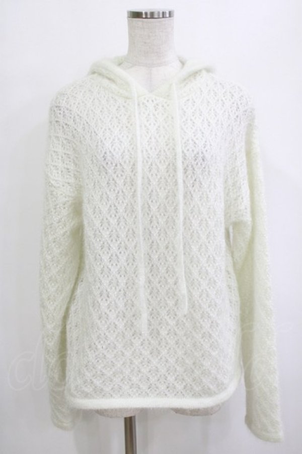 画像1: merry jenny / rabbit lace knit tops  オフホワイト H-26-01-19-060-LO-TO-KB-ZH (1)