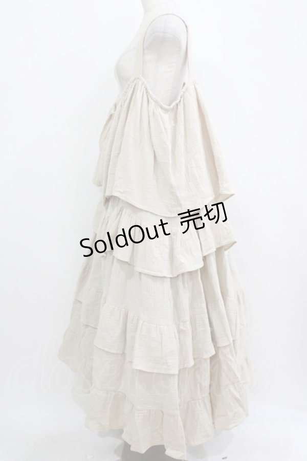 画像2: merry jenny / ティアードティアードワンピース  アイボリー H-26-01-19-007-LO-OP-KB-ZH (2)