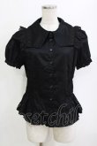 画像1: BPN / サイドシャーリングパフブラウス  ブラック H-26-01-19-064-GO-BL-KB-ZH (1)