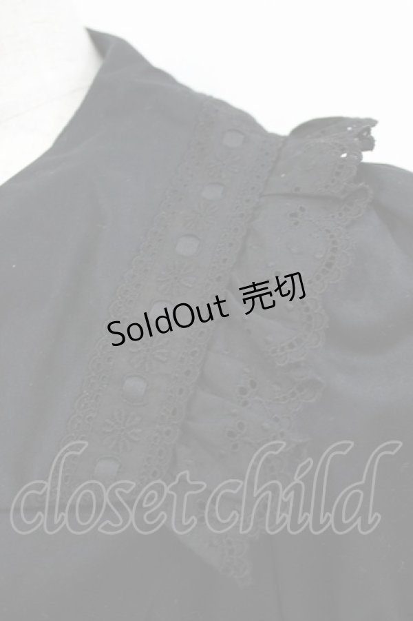 画像4: BPN / サイドシャーリングパフブラウス  ブラック H-26-01-19-064-GO-BL-KB-ZH (4)