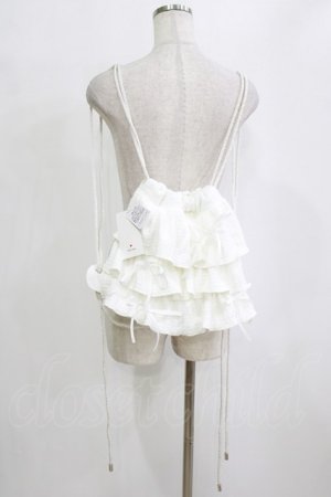 画像: merry jenny / フリルミルフィーユバックパック  オフホワイト H-26-01-19-068-LO-BG-KB-ZH