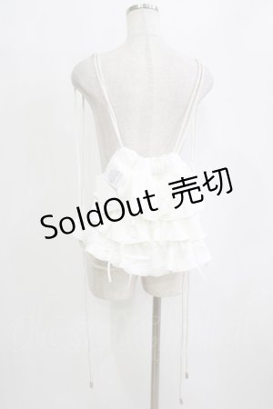 画像: merry jenny / フリルミルフィーユバックパック  オフホワイト H-26-01-19-068-LO-BG-KB-ZH