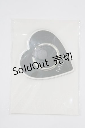 画像: MILK / モバイルハートリング  ブラック H-26-01-19-072-ML-ZA-KB-ZH