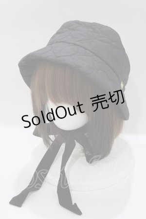 画像: MILK / ハートキルトHat  ブラック H-26-01-19-079-ML-AC-KB-ZH