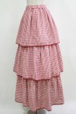 画像2: merry jenny / ギンガムティアードスカート  レッド H-26-01-19-012-LO-SK-KB-ZH (2)