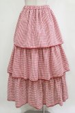 画像3: merry jenny / ギンガムティアードスカート  レッド H-26-01-19-012-LO-SK-KB-ZH (3)