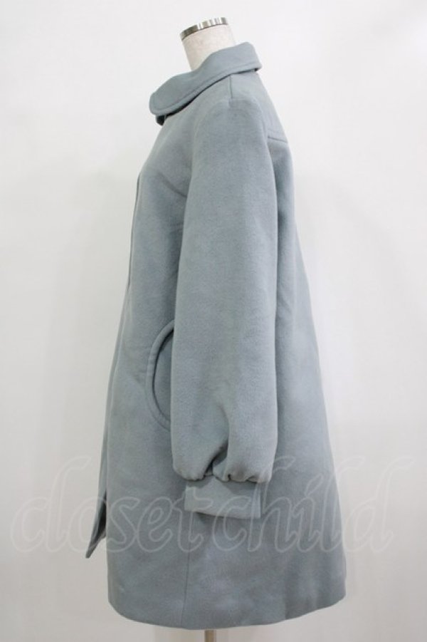 画像2: merry jenny / ステンカラーAラインコート  ブルー H-26-01-19-015-LO-CO-KB-ZH (2)