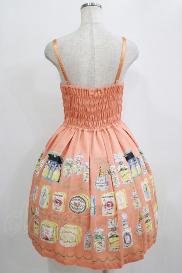 画像3: Emily Temple cute / フレグランスプチローズ付きノースリーブワンピース  オレンジ H-26-01-19-002-ET-OP-KB-ZH (3)