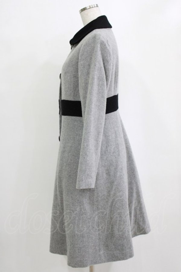 画像2: MILK / B.Bコート  グレー×ブラック H-26-01-19-024-ML-CO-KB-ZH (2)
