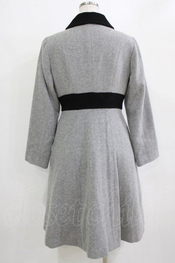 画像3: MILK / B.Bコート  グレー×ブラック H-26-01-19-024-ML-CO-KB-ZH (3)