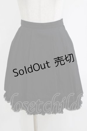 画像: PEACE NOW / 裾フリルタックスカート  ブラック H-26-01-19-026-PU-SK-KB-ZH