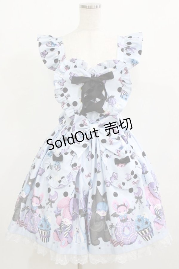 画像1: Angelic Pretty / Happy Treat Party Cafeスカート Free サックス H-26-01-20-001-AP-SK-NS-ZH (1)