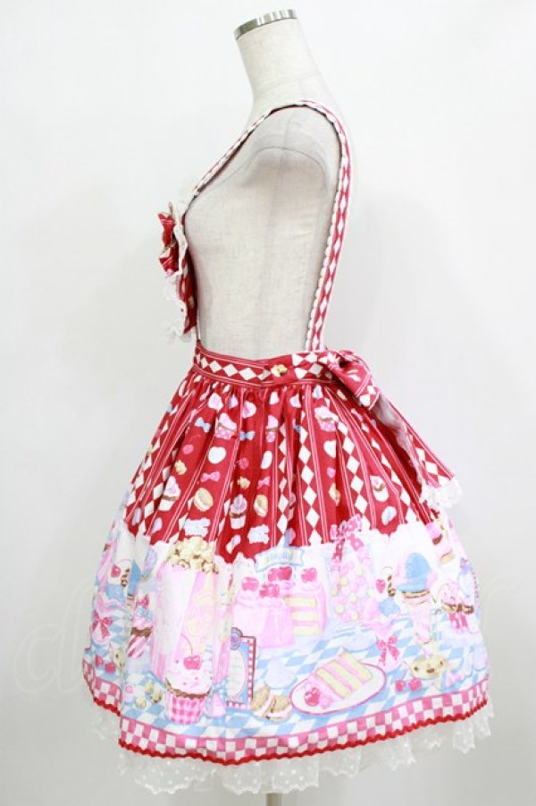 画像2: Angelic Pretty / Diner Dollスカート Free レッド H-26-01-20-003-AP-SK-NS-ZH (2)