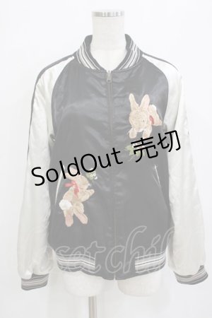 画像: PINK HOUSE / うさぎ刺繍ブルゾン Free ブラック H-26-01-20-036-LO-JA-NS-ZH