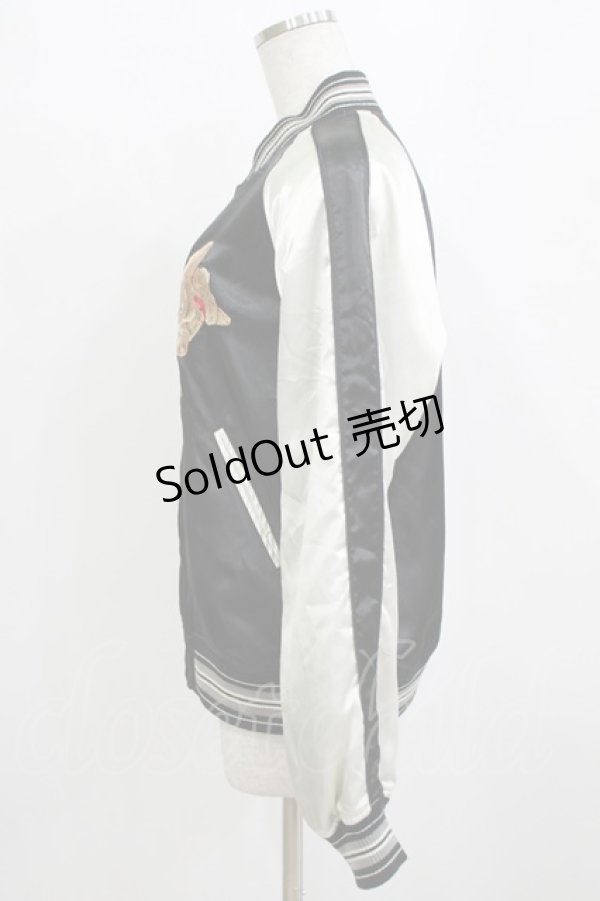 画像2: PINK HOUSE / うさぎ刺繍ブルゾン Free ブラック H-26-01-20-036-LO-JA-NS-ZH (2)