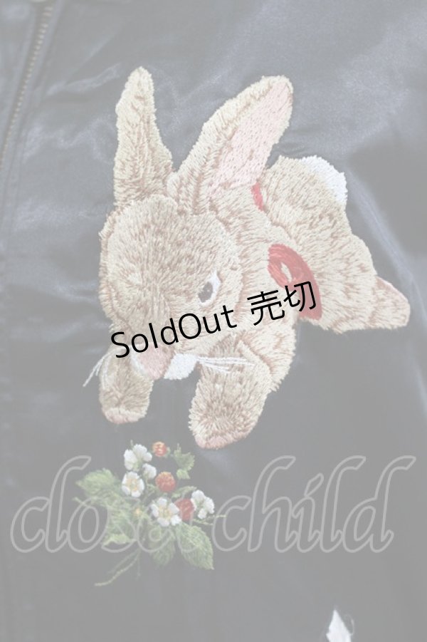 画像4: PINK HOUSE / うさぎ刺繍ブルゾン Free ブラック H-26-01-20-036-LO-JA-NS-ZH (4)