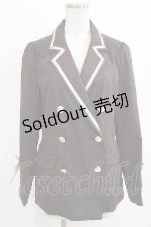 画像: axes femme / 袖レースアップジャケット M ブラウン H-26-01-20-037-AX-JA-NS-ZH