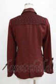 画像3: axes femme / 袖レースアップジャケット M ワイン H-26-01-20-038-AX-JA-NS-ZH (3)