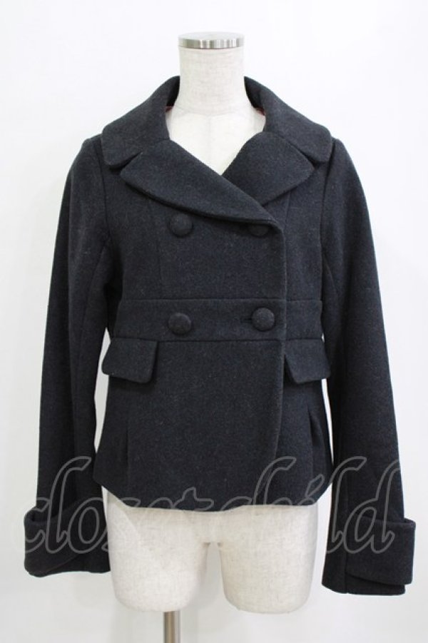 画像1: Franche Lippee / ダブルボタンジャケット M グレー H-26-01-20-040-LO-JA-NS-ZH (1)