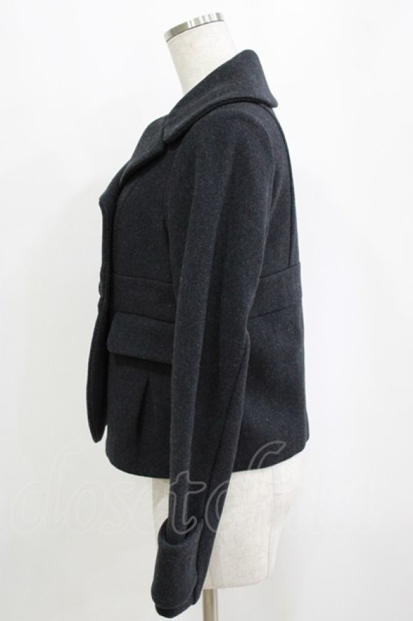 画像2: Franche Lippee / ダブルボタンジャケット M グレー H-26-01-20-040-LO-JA-NS-ZH (2)