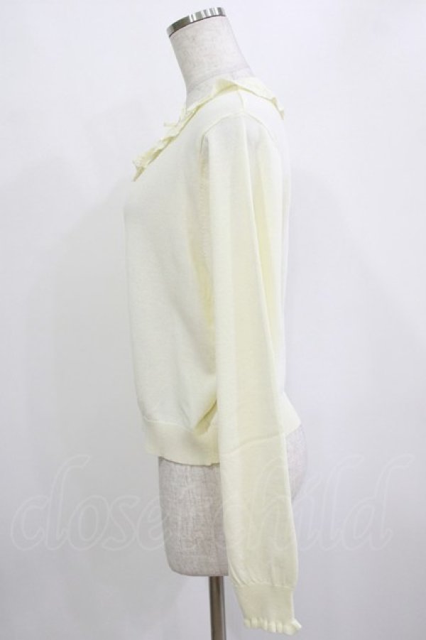 画像2: m petit by misako / TT*AOKフリルニットCD LL アイボリー H-26-01-20-043-LO-TO-NS-ZH (2)