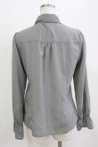 画像3: axes femme / ラッフルフリルブラウス M グレー H-26-01-20-045-AX-BL-NS-ZH (3)