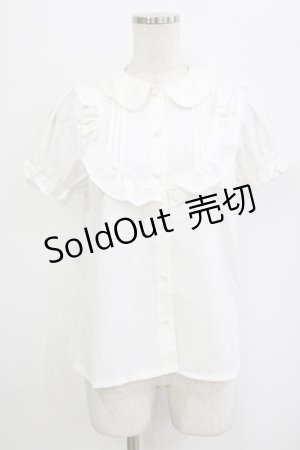 画像: Ank Rouge / ヨーク切替ブラウス M オフ H-26-01-20-046-CA-BL-NS-ZH