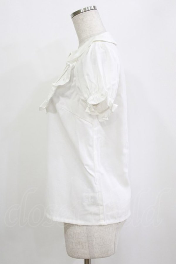 画像2: Ank Rouge / ヨーク切替ブラウス M オフ H-26-01-20-046-CA-BL-NS-ZH (2)