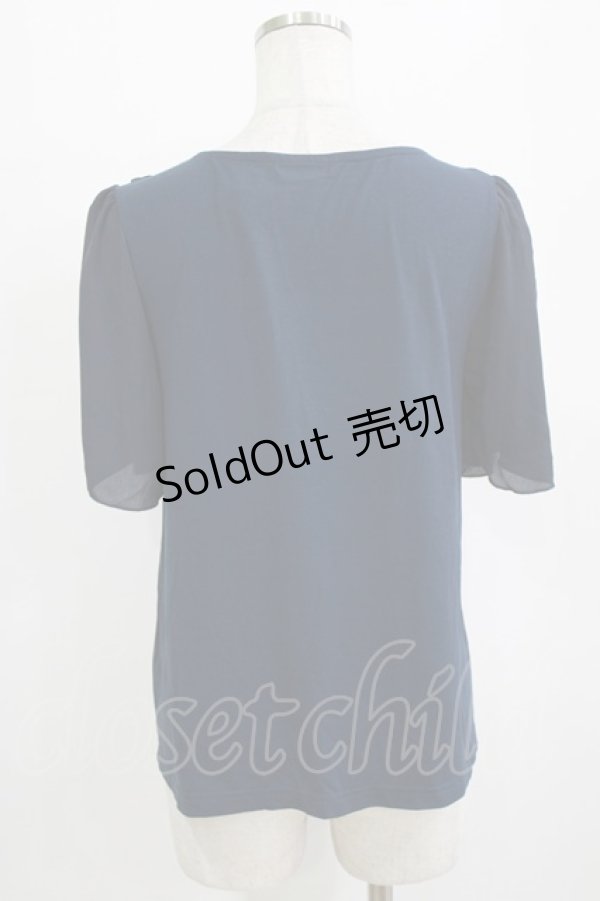 画像3: axes femme / ストライプフリルカットソー M ネイビー H-26-01-20-048-AX-TO-NS-ZH (3)