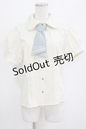 画像: Kurumi Collaboration / マリンアカデミアブラウス L 生成り H-26-01-20-049-GO-BL-NS-ZH