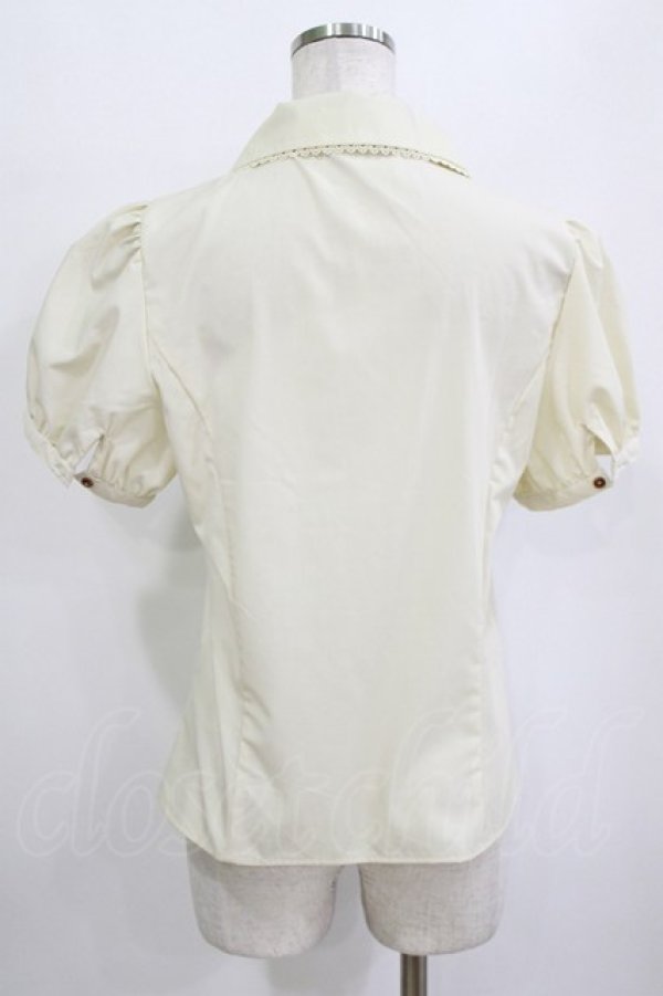 画像3: Kurumi Collaboration / マリンアカデミアブラウス L 生成り H-26-01-20-049-GO-BL-NS-ZH (3)