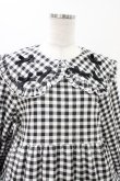 画像4: Candy Stripper / TINY RIBBON CHECK DRESS  オフホワイト×ブラック H-26-01-20-1039-PU-OP-KB-ZH (4)