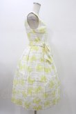 画像3: Jane Marple / The 35th ribbonスクエアドレス  オフホワイト×イエロー H-26-01-20-1040-JM-OP-KB-ZH (3)