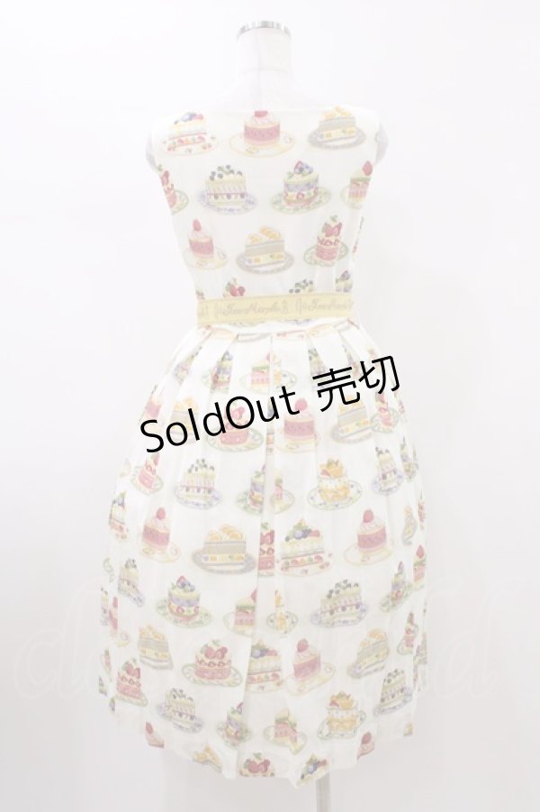 画像2: Jane Marple / Anniversary cakesスクエアドレス  アイボリー H-26-01-20-1041-JM-OP-KB-ZH (2)