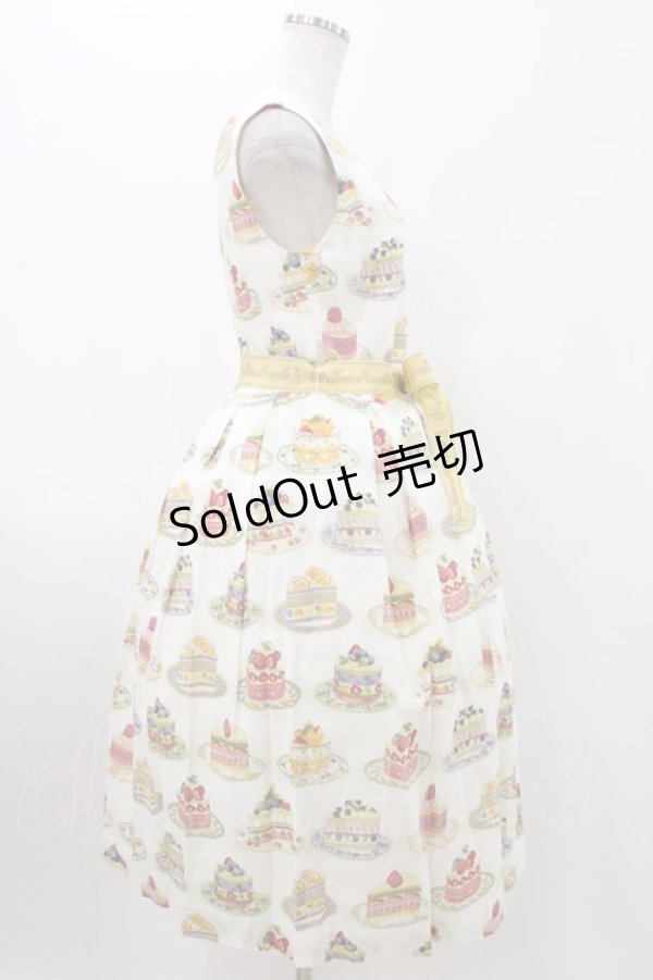 画像3: Jane Marple / Anniversary cakesスクエアドレス  アイボリー H-26-01-20-1041-JM-OP-KB-ZH (3)