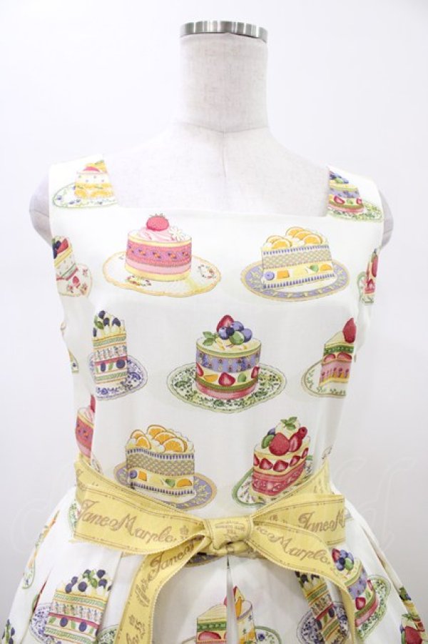 画像4: Jane Marple / Anniversary cakesスクエアドレス  アイボリー H-26-01-20-1041-JM-OP-KB-ZH (4)