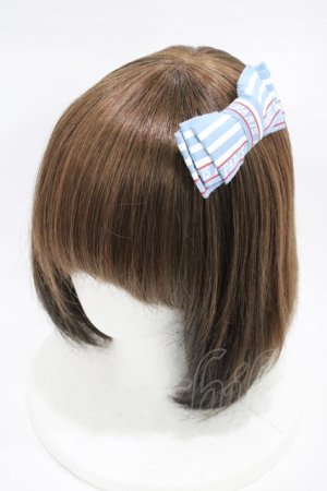 画像: Jane Marple / Bonjour Paris ribbon hair-corsage  blue gray H-26-01-20-1005-JM-AC-KB-ZH