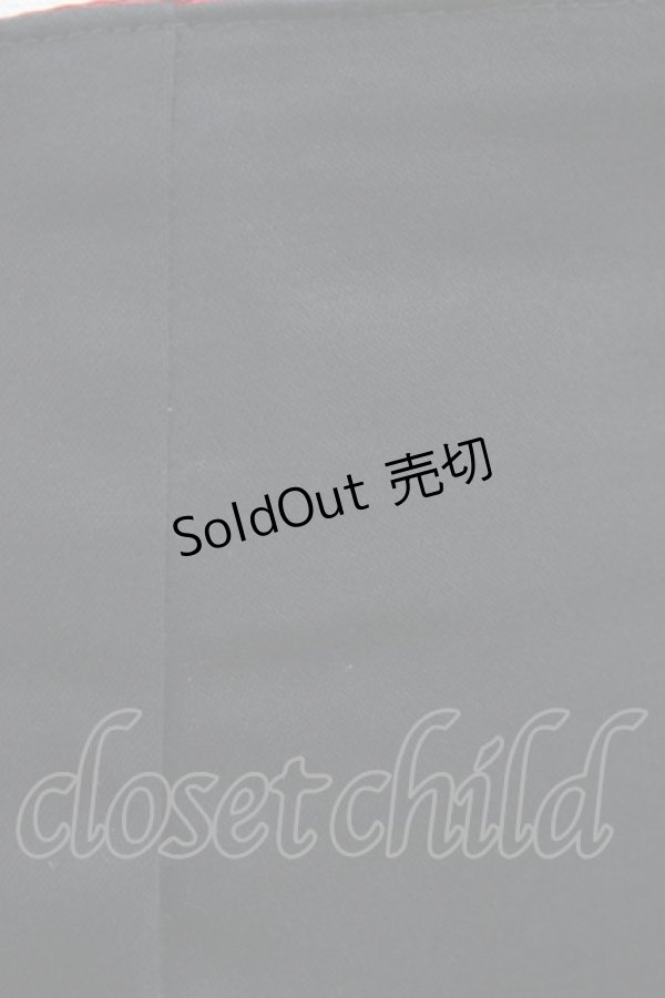 画像4: gouk / プリーツ切替ラップスカート  黒×赤 H-26-01-20-1052-GO-SK-KB-ZH (4)