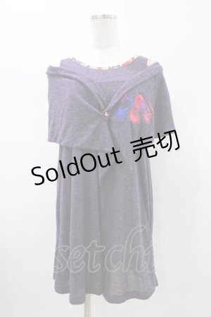 画像: gouk / ノースリーブチュニック  パープル H-26-01-20-1053-GO-TO-KB-ZH