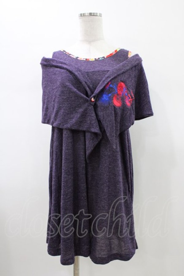 画像1: gouk / ノースリーブチュニック  パープル H-26-01-20-1053-GO-TO-KB-ZH (1)