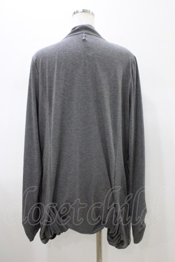 画像2: Rozen Kavalier / ドレープ風カットソーカーディガン  グレー H-26-01-20-1059-OO-TO-KB-ZH (2)