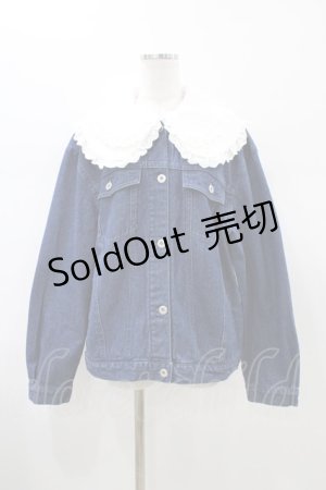 画像: Candy Stripper / FRILL COLLARジャケット  ブルー H-26-01-20-1060-PU-JA-KB-ZH