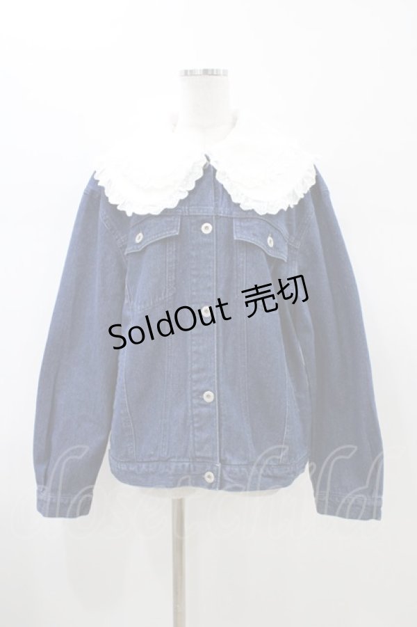 画像1: Candy Stripper / FRILL COLLARジャケット  ブルー H-26-01-20-1060-PU-JA-KB-ZH (1)