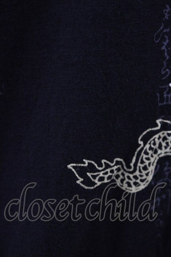 画像3: gouk / サイドギャザーカットソー  ブラック H-26-01-20-1062-GO-TO-KB-ZH (3)