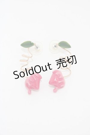 画像: MILK / チェリーフォンデュピアス  ゴールド H-26-01-20-1013-ML-AC-KB-ZH
